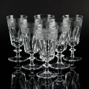 LIVELLARA cut crystal glass SHERRY drinking glass SET of six Mod. 3000/F15 - Picture 1 of 8