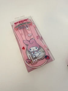 Juego de cubiertos My Melody Sanrio - cuchara y tenedor nuevo - Imagen 1 de 4