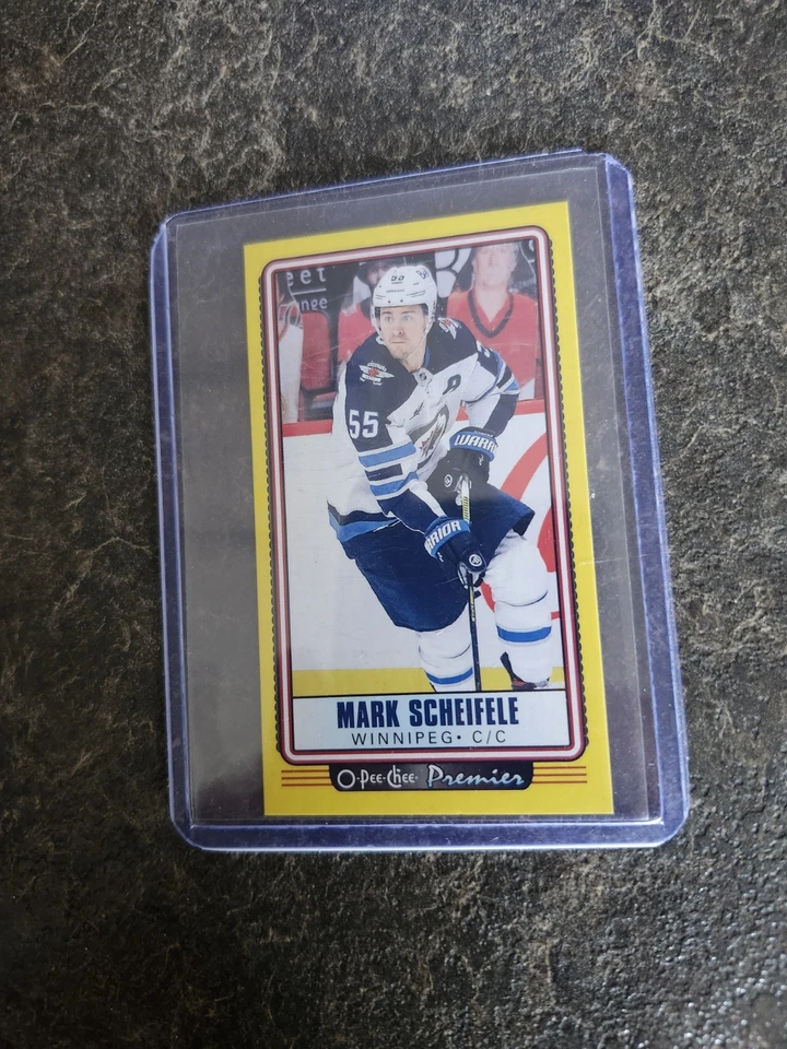 2021-22 O-Pee-Chee Premier Tallboy Mini Yellow Mark Scheifele Card# P-22 - Image 1 of 2