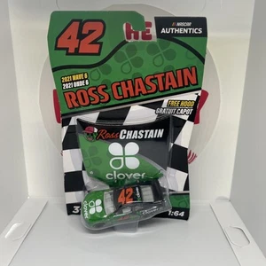 2021 NASCAR Authentics #42 Ross Chastain Clover Chip Ganassi Chevy 1/64 Diecast - Picture 1 of 12