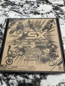 New And In Box , Supercross Racing 5-Pack of 1:24 Scale Die-Cast Motorcycles  - Picture 1 of 3