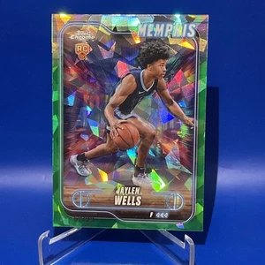 2024-25 Topps Chrome Sapphire Jaylen Wells RC Green Refractor /99 Grizzlies - Picture 1 of 2