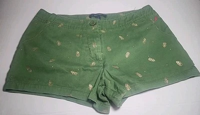 Nautica Green Shorts With Pineapples Girls Size 14 - Image 1 of 4