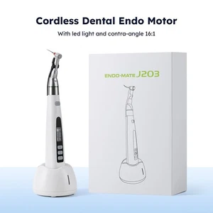 Dental Cordless LED Endo Motor 16:1 Contra Angle Root Canal Treatment AZDENT - Picture 1 of 17