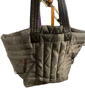 Nine West Zippered Up Nylon Tote Bag EUC - Picture 1 of 5