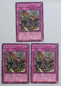 3 x YuGiOh 1. Auflage Cry Havoc! Seltene PTDN-DE078 NM - Bild 1 von 14