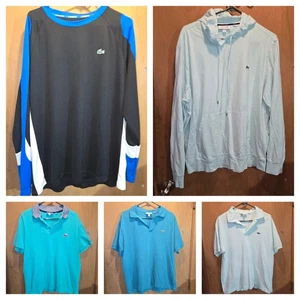 Paket 5 Lacoste Poloshirts FR7 Herren 2xl Blau Regular Fit Classic Xxl Hoodie Dry  - Bild 1 von 24
