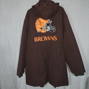 CLEVELAND BROWNS coat by G-iii Carl Banks 90's vintage XL - Picture 1 of 8