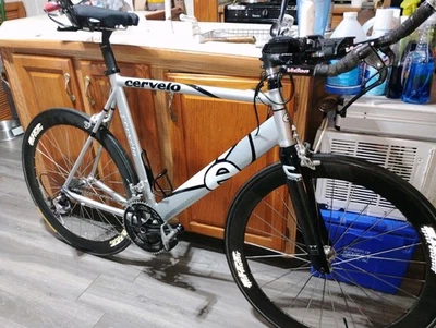 Cervelo Road Bike BROOMEN White Design 58  ( Great  condition reduced pr $1,275 - Image 1 of 4