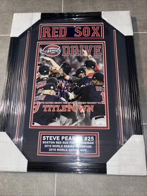 Steve Pearce Signed Red Sox Mag Photo w/ 2018 WS MVP JSA COA - Image 1 of 3
