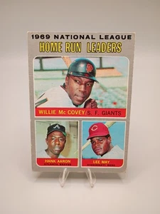 1970 Topps - League Leaders Hank Aaron, Willie McCovey, Lee May #65 - Bild 1 von 2
