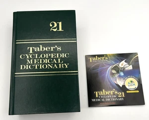 TABER'S CYCLOPEDIC MEDICAL DICTIONARY 21ST EDITION F.A. DAVIS COMPANY W/New CD - Picture 1 of 20