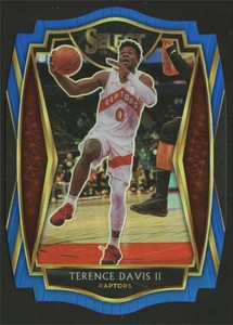 2020-21 PANINI SELECT BLUE PRIZMS DIE CUT TERENCE DAVIS II 182/249 #125