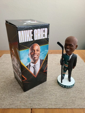 San Jose Sharks Mike Grier Bobblehead SGA 2/18/2023 (NEW) Cover