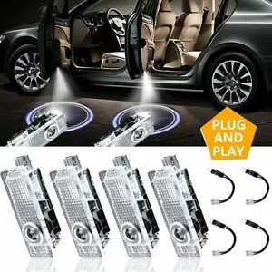 4 piezas luces LED de charco de cortesía láser fresco para automóvil BMW 2004-2018 luz ambiental - Imagen 1 de 14