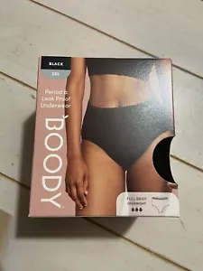 NWT Boody Period Leak Proof Underwear Full Brief Overnight Bamboo Black 2XL - Picture 1 of 6