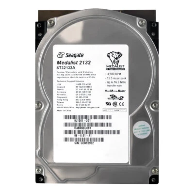 Seagate Medalist 2132 2GB 4.5K Ata 3.5'' ST32132A - Image 1 of 3