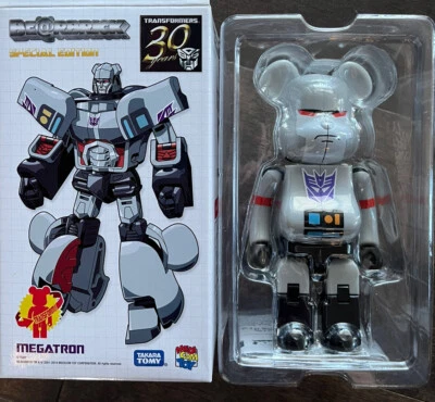 Authentic Takara Tomy Transformer G1 BEARBRICK MEGATRON BE@R BRICK Teddy Figure - Image 1 of 3