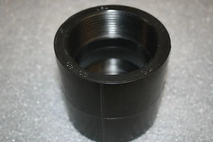 Nibco Chemtrol 6101-3-3 3" Threaded Couplings SCH 80 Black PolyPro - Picture 1 of 8