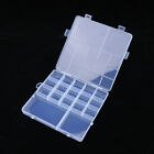 Plastic Compartment Storage Box nail Container Jewellery Bead Craft Organiser