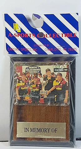 A-Sports Collectible Davey Allison Texaco Havoline Wooden Plaque  4x6 Cover