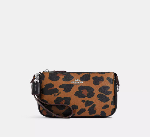 COACH Nolita 19 con stampa leopardata e firma stile tela n. CC866