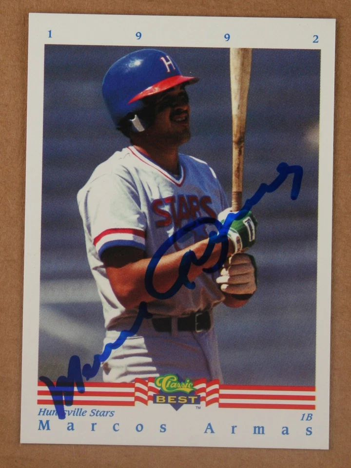AUTOGRAPHED - Marcos Armas Classic Games #134 Huntsville Stars 1992 AA - Image 1 of 2