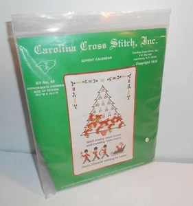 Vintage 1976 Carolina Cross Stitch Kit #48 - ADVENT CALENDAR - Picture 1 of 3