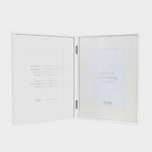 Happy Anniversary Wedding Anniversary Photo Frame Double Folding Frame 4"x 6" - Picture 1 of 3