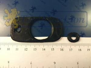 Jeu de 2 joints noirs de poignée extérieure de porte Peugeot 403 - Picture 1 of 3