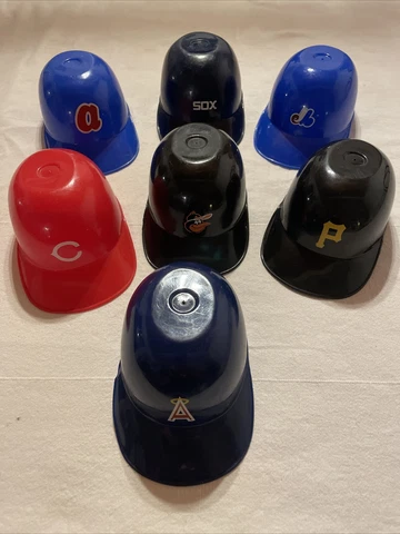 MLB Ice Cream Cup Replica Mini Batting Helmets Lot Of 7 Cover