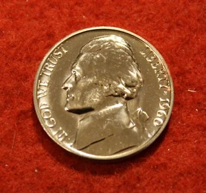 1960 proof Jefferson bu nickel - Picture 1 of 2