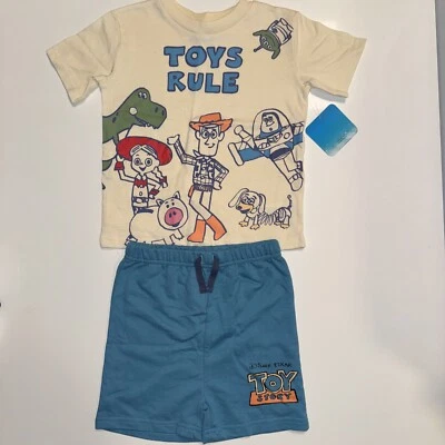 Juego corto de 2 piezas Toy Story Boys, talla 4T Foto 1 de 4