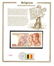 Belgium 50 Francs 1966 P 139a.3 UNC w/FDI UN FLAG STAMP Kestens 1011P 252643347