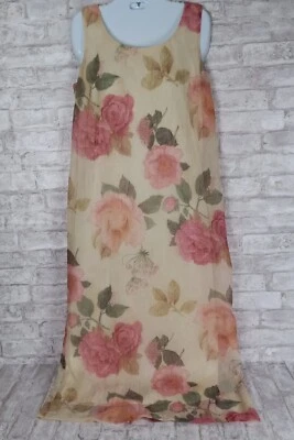 Vintage Miss Dorby Maxi Dress Womens 8 Cottagecore Roses Fairy Garden Party - Image 1 of 4