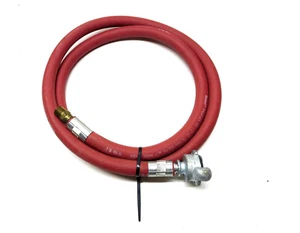 Manguera de aire de goma termoide de 1/2 pulgada x 6 pies látigo 200 PSI montaje giratorio y giratorio EE. UU. - Imagen 1 de 7