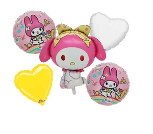 My Melody Foil Balloon Set Bouquet - Sanrio - Hello Kitty - Pink - 5 pcs - Picture 1 of 1