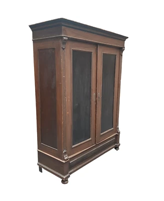 Alter Kleiderschrank / Wäscheschrank / Dieleschrank / Holzschrank  - Bild 1 von 4