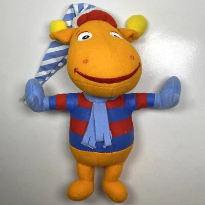 Backyardigans Fisher Price Pelúcia Tyrone Bicho de Pelúcia Laranja Inverno 9,5" 2006 - Imagem 1 de 4