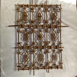 ANTIQUE WINDOW IRON HANDMADE OLD RARE BLACKSMITH MUSEUM Hand Forged - Picture 1 of 15