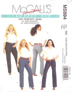 McCall's 5894 ~ Palmer Pletsch ~ El Jean Perfecto ~ Pantalones Calce Clásico ~ 18W - 24W - Imagen 1 de 4