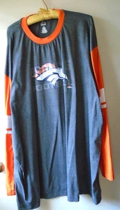 Magestic Denver Broncos Shirt Herren 4XL grau/orange NFL Football Langarm - Bild 1 von 3