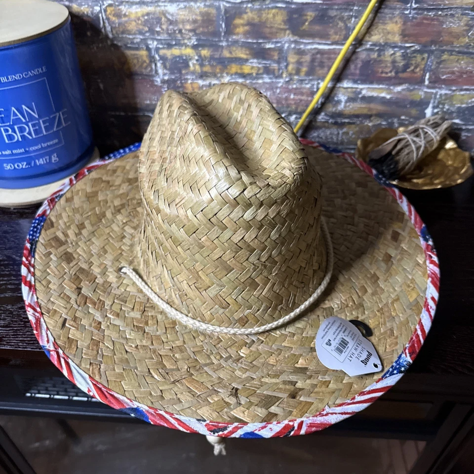 PUGS Straw Shade Hat In Hawaiian Palm Leaf - Size One Size