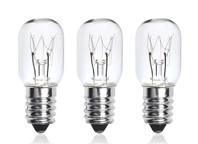 3x E14 15W Himalayan Salt Lamp Bulb Screw Pygmy Light Bulbs Set Clear Glass - Image 1 of 4