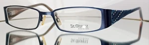 Vintage ST. MORITZ ICE 209 Eyeglasses INDIGO New Metal 52-18-135 - Picture 1 of 13