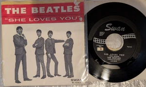 POP The Beatles  She Loves You / I'll Get You Swan 4152 1964 EX PIC SLEEVE - Picture 1 of 4