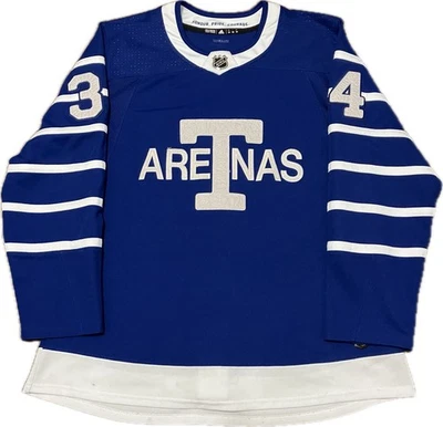 Camiseta deportiva de hockey Toronto Maple Leafs Auston Matthews Arena Adidas NHL talla 54 Foto 1 de 4