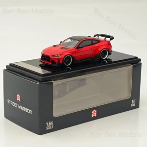 SW 1:64 BMW M4 G82 Red Sports Model Diecast Models Car Limited Collection - Picture 1 of 9