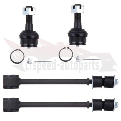 Extremos de barra estabilizadora de suspensión de rótulas superiores delanteras 4 piezas para Ford F-350 1985-1997 Foto 1 de 3