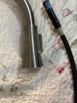 Artisan Manufacturing AF-650-SN Kitchen Faucet Satin Nickel Gooseneck Pull-Down - Image 1 of 4